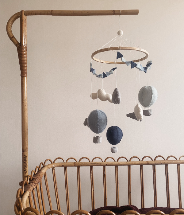 Box mobiel Luchtballonnen Blauw