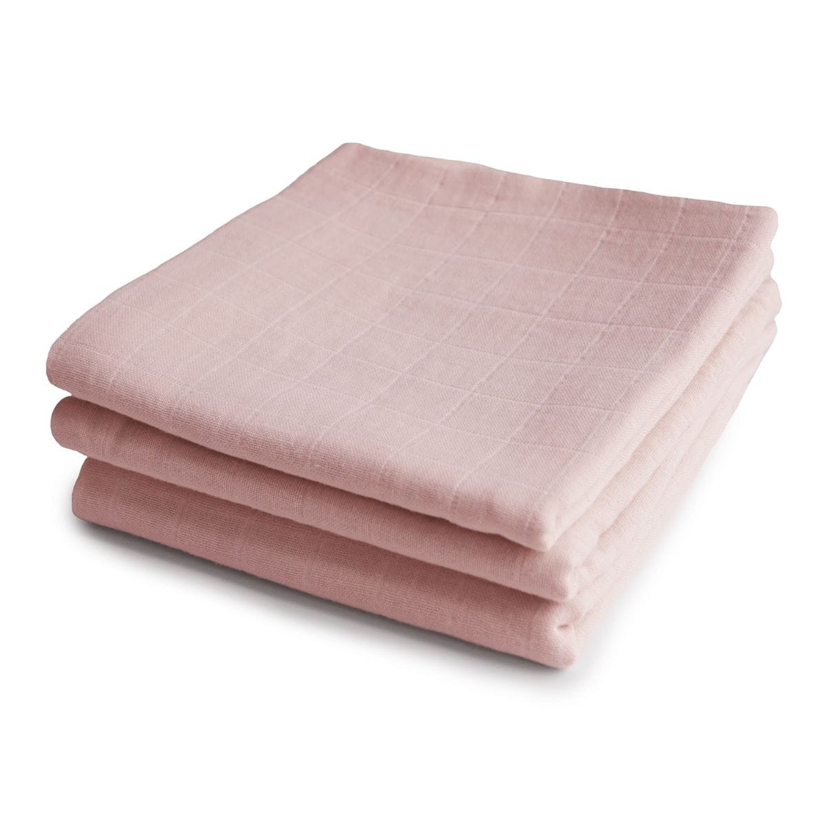Mushie, Hydrofiele Doeken, (3-Pack), Blush