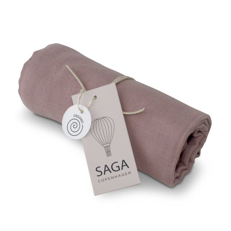 saga biologische hydrofiele doeken Mauve