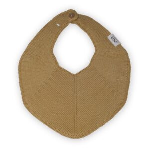 Saga-knitted-bib-Honey Saga-knitted-bib-Honey