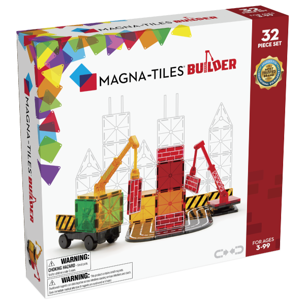 Magna-Tiles-Builder-Bouwplaats-Set-Magnetisch-Speelgoed-32-st