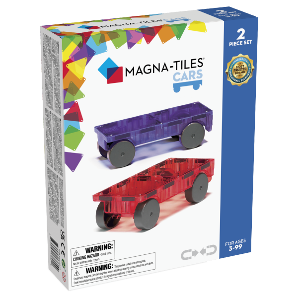Magna-Tiles Cars Paars - Rood 2 stuks