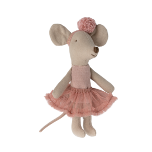 Maileg - Ballerina muis kleine zus - roze 11 cm