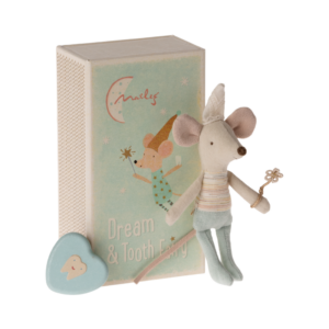 Maileg Tandenfee muis in doosje - blauw